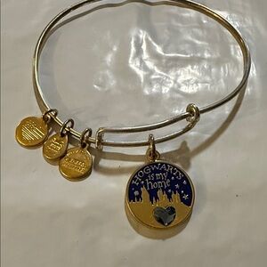 Alex and Ani Gold and Blue Hogwarts Is My Home Bracelet